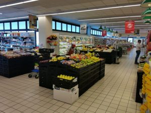 Reparto con corpi illuminanti precedenti