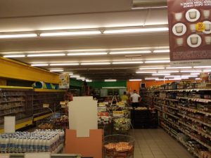 Reparto con corpi illuminanti precedenti