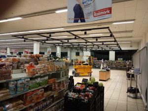 Reparto con corpi illuminanti precedenti