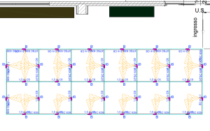 Estratto della planimetria di progetto
