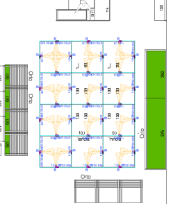 Estratto della planimetria di progetto