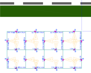 Estratto della planimetria di progetto
