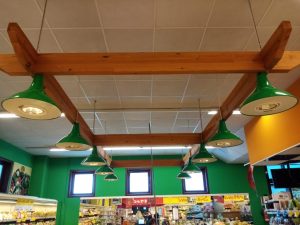 Reparto con corpi illuminanti precedenti